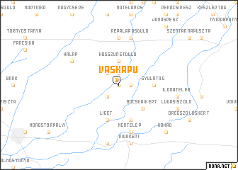 map of Vaskapu