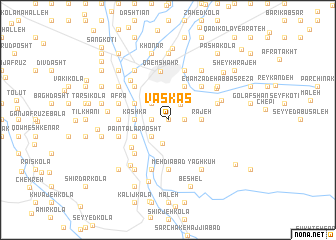 map of Vāskas