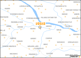 map of Vaška