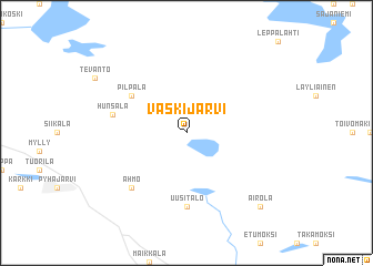 map of Vaskijärvi