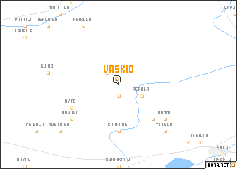 map of Vaskio