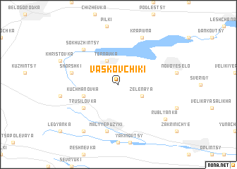 map of Vasʼkovchiki