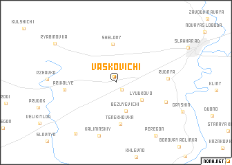 map of Vasʼkovichi