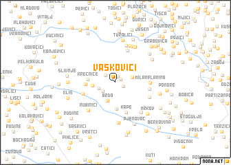 map of Vaskovići