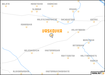 map of Vasʼkovka