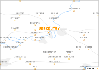 map of Vasʼkovtsy