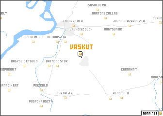 map of Vaskút