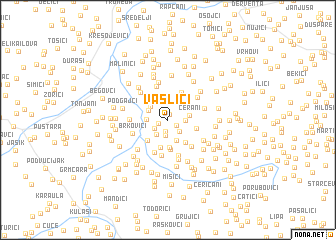 map of Vaslići