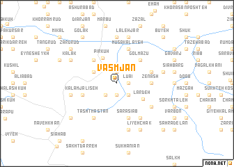 map of Vasmjān