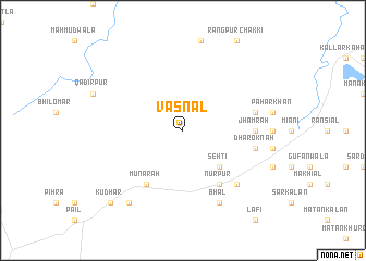 map of Vasnāl