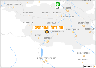 map of Vasona Junction