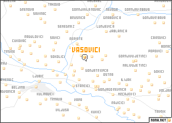 map of Vasovići