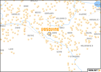 map of Vasovine