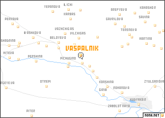 map of Vas\