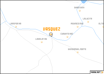 map of Vásquez
