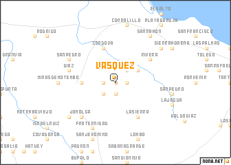 map of Vásquez