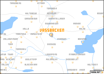 map of Vassbacken