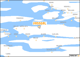 map of Vassdal