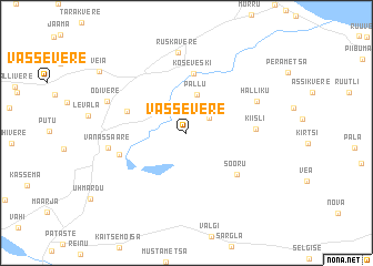 map of Vassevere