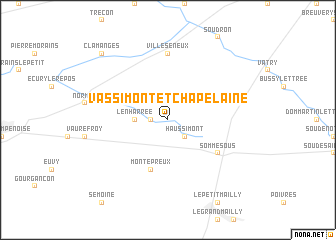 map of Vassimont-et-Chapelaine