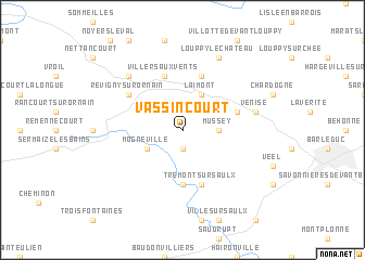 map of Vassincourt