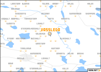 map of Vässleda