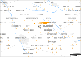 map of Vassurány