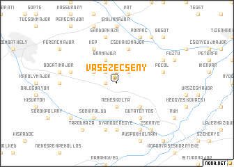 map of Vasszécseny