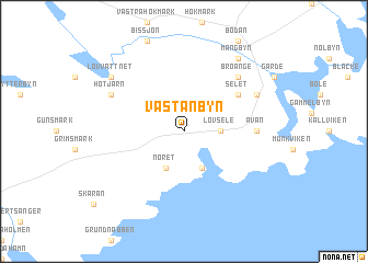 map of Västanbyn