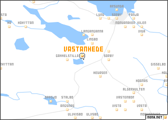 map of Västanhede