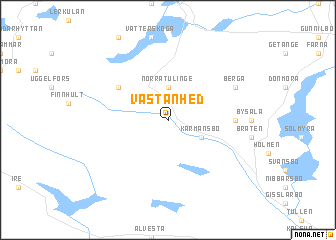 map of Västanhed