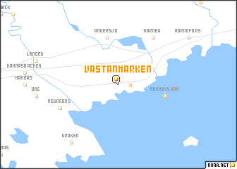 map of Västanmarken