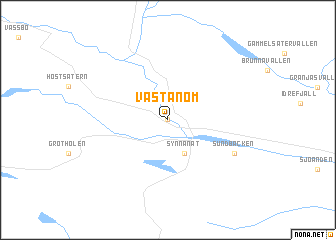 map of Västanom