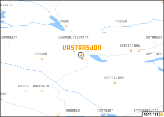 map of Västansjön