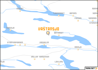 map of Västansjö