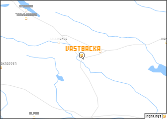 map of Västbacka