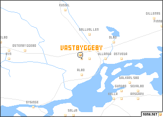 map of Västbyggeby