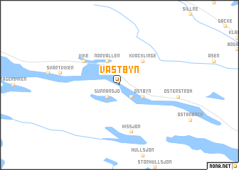 map of Västbyn