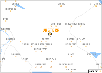 map of Västerå