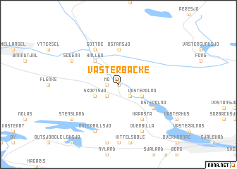 map of Västerbacke