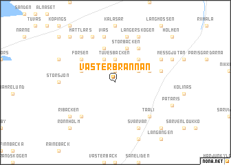map of Västerbrännan