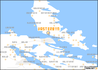 map of Västerbyn