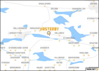 map of Västerby