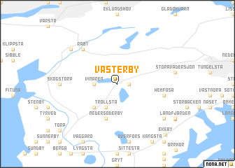 map of Västerby