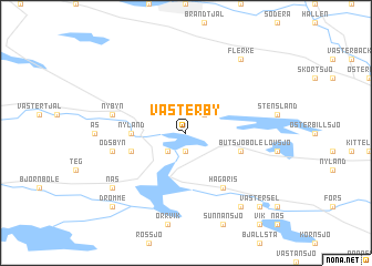 map of Västerby