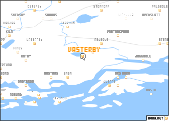 map of Västerby