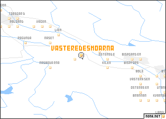 map of Västeredesmoarna