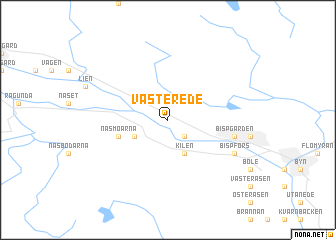 map of Västerede