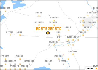 map of Västerensta