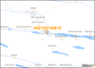 map of Västerfanbyn